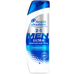 Head & Shoulders шампунь и бальзам-ополаскиватель против перхоти 2в1 Men Ultra Комплексный уход, 400 мл