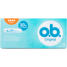O.b. тампоны Original Super, 4 капли, 32 шт.