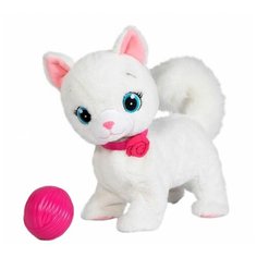 Интерактивная мягкая игрушка Club Petz Кошка Бьянка с клубком белый
