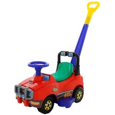 Каталка-толокар Molto Джип с ручкой (62901 /62918 / 62925) красный