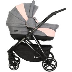 Универсальная коляска RANT Neo (2 в 1), grey/pink РАНТ