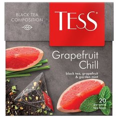 Чай черный TESS Grapefruit Chill в пирамидках, 20 шт.