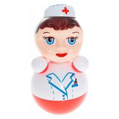 Неваляшка Котовские неваляшки Медсестра (6С-018) 22 см белый/красный