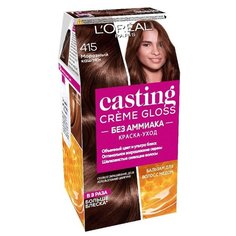 LOreal Paris Casting Creme Gloss стойкая краска-уход для волос, 415, Морозный каштан