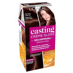 LOreal Paris Casting Creme Gloss стойкая краска-уход для волос, 323, Черный шоколад
