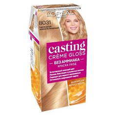 LOreal Paris Casting Creme Gloss стойкая краска-уход для волос, 8031, Cветло-русый золотистый пепельный