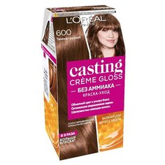 LOreal Paris Casting Creme Gloss стойкая краска-уход для волос, 600, Темно-русый