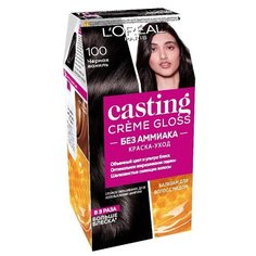 LOreal Paris Casting Creme Gloss стойкая краска-уход для волос, 100, Черная ваниль