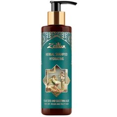 Zeitun фито-шампунь Herbal Hydrating увлажняющий для сухих, жестких и кудрявых волос со льном и сокотрийским алоэ, 200 мл Зейтун