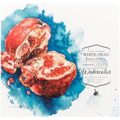 Альбом для акварели Малевичъ White Swan 24 х 23 см, 250 г/м², 20 л.