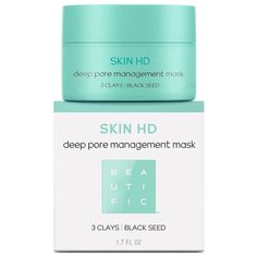 BEAUTIFIC Skin HD Deep Pore Management Mask маска глубокое очищение с тремя видами глины и маслом черного тмина, 50 мл