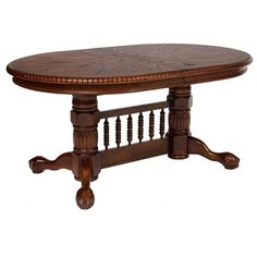 Стол кухонный TetChair Oakland SWC (4296-SWC), раскладной, ДхШ: 164 х 107 см, длина в разложенном виде: 244 см, темный орех
