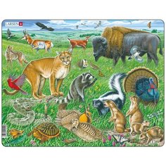 Рамка-вкладыш Larsen Животные Северной Америки (FH40), 53 дет.