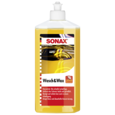 SONAX Автошампунь-концентрат с воском Wash and Wax 0.5 л