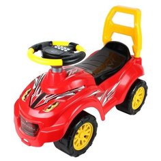 Каталка-толокар ТехноК Автомобиль для прогулок (6665) красный/черный/желтый