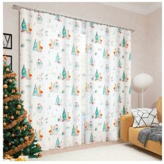 Фотошторы Сирень Желание исполнится (ФШГБ001-16044) на ленте 260 см белый