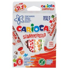 Carioca Фломастеры "Stamperello" 6 шт. (42279)
