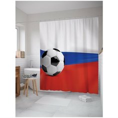 Штора для ванной JoyArty Футбольная Россия 180х200 (sc-69826684)