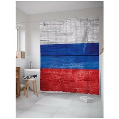 Штора для ванной JoyArty Патриотический забор 180х200 (sc-21963383)