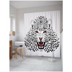 Штора для ванной JoyArty Опасный леопард 180х200 (sc-12724)