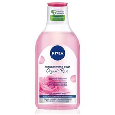 Nivea мицеллярная вода для лица, глаз и губ Organic Rose, 400 мл