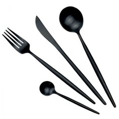 Xiaomi Набор столовых приборов Maison Maxx Stainless Steel Modern Flatware Set 4 предмета black