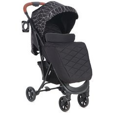 Прогулочная коляска McCan Ritzy, серебро/коричневая кожа