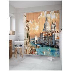 Штора для ванной JoyArty Водные улицы 180х200 (sc-13647)