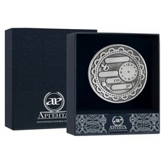 АргентА Медаль "С рождением" с чернью