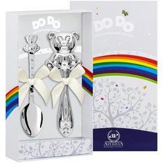 АргентА Набор для малышей DODO "Медведь" (ложка Медведь + погремушка Медвежонок)