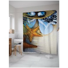 Штора для ванной JoyArty Разгар отпуска 180х200 (sc-4634)