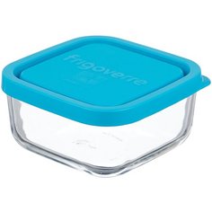 Bormioli Rocco Контейнер квадратный Frigoverre B335190, 10x10 см, прозрачный/синий