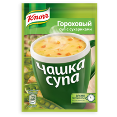 Knorr Чашка супа Гороховый суп с сухариками, 21 г