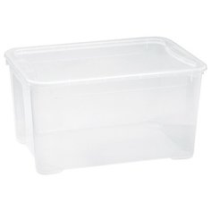 Бытпласт Ящик с крышкой Кристалл L прозрачный