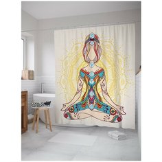 Штора для ванной JoyArty Йогиня 180х200 (sc-18783)