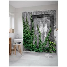 Штора для ванной JoyArty Зарастающие стены 180х200 (sc-12872)
