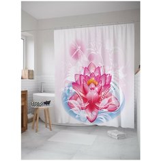 Штора для ванной JoyArty Лотос 180х200 (sc-26491)