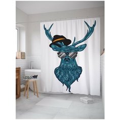 Штора для ванной JoyArty Модный олень 180х200 (sc-17526)