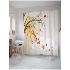 Штора для ванной JoyArty Прощание с листьями 180х200 (sc-18838)