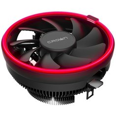 Кулер для процессора CROWN MICRO CM-1150PWM черный/красная подсветка