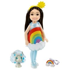 Кукла Barbie Челси с питомцем Радуга, GRP70