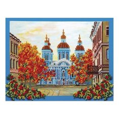 ABRIS ART Набор для вышивания бисером Никольский собор 32.5 х 25 см (AB-071)
