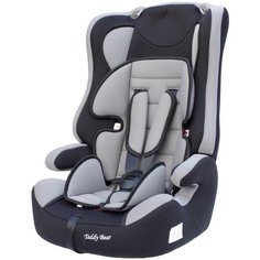 Автокресло группа 1/2/3 (9-36 кг) Мишутка LB 513RF, grey/black dot
