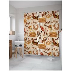 Штора для ванной JoyArty Скоро Масленица 180х200 (sc-69231532)