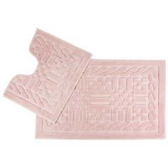 Комплект ковриков Arya Berceste TR0000601, 2 шт. пудра розовый