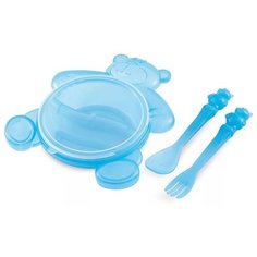 Тарелка Canpol Babies в форме медвежонка (2/422), голубой