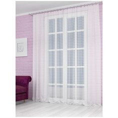 Тюль Параскева Дрезден на ленте 260 см белый