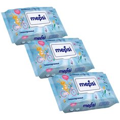 Влажные салфетки MEPSI гипоаллергенные детские (x120), пластиковая крышка, 360 шт.