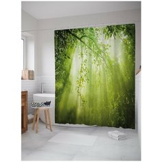 Штора для ванной JoyArty Лучистый лес 180х200 (sc-18971)