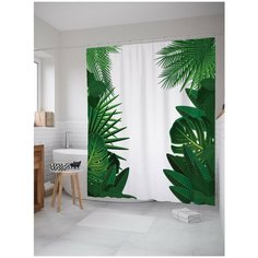 Штора для ванной JoyArty Лиственная композиция 180х200 (sc-13294)